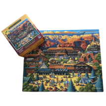 Dowdle Grand Canyon Jigsaw Puzzle National Park Series Folk Art Train 50... - $19.99