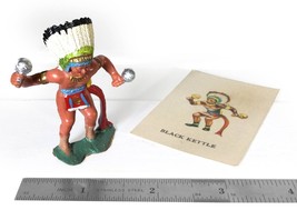 Marx Warriors of the World - Black Kettle Indian Warrior w/ Card (Circa 1950&#39;s) - £9.73 GBP