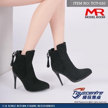 Toys Centre TCT-020 1/6 Female High-heel Boots Black Shoes Model Clothes Accesso - £36.52 GBP