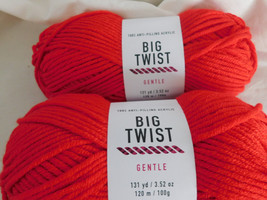 Big Twist Gentle lot of 2 Red Dye Lot CNE661 CE033-23 - £8.21 GBP