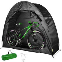 VEVOR Bicycle Storage Tent Bike Storage Cover 420DWaterproof Black w/ Ca... - $78.99