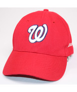 MLB Washington Nationals Men&#39;s StrapBack Hat Cap Red And White Adjustabl... - $12.51