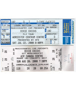 DIXIE CHICKS 2 FULL TICKETS 2000 THE FLY TOUR TORONTO ACC WORCESTER CENT... - €7,67 EUR