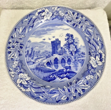 Spode Blue Room Collection Lucano Dinner Plate Blue White 10 1/4&quot; - $24.26