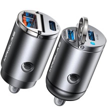 2-Pack 90W Usb C Car Charger, Super Mini Metal Usb C Car Charger Fast Charging A - £40.01 GBP