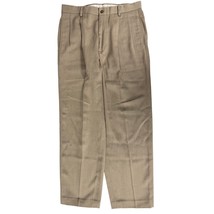 VTG 80s 90s Claiborne Tan Womens Trousers Pants Pleated  Sz 32 /29 High ... - $63.36