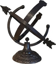 NauticalMart Aluminum Armillary Sundial, Cast Aluminum with Brown Finish - £156.53 GBP