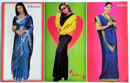Madhuri Dixit Rani Aishwarya Rai Bollywood Actress Original Poster 21 X ... - $735.53 MXN