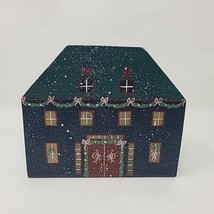 Vintage Wood Christmas Village House Block Shelf Setter Primitive Folk A... - $29.69