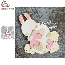 Rabbit Baby Chicks Egg Metal Cutting Dies Scrapbooking Die Cuts Card Craft - $9.68