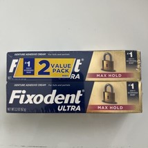 Fixodent Ultra Max Hold Secure Denture Adhesive Cream for Full and Partial  2PK - £13.54 GBP