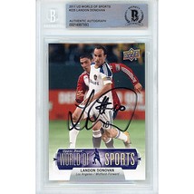 Landon Donovan LA Galaxy Signed 2011 Upper Deck MLS Soccer BGS On-Card Auto Slab - £79.11 GBP