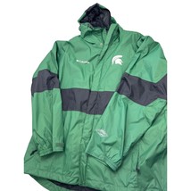 Michigan Spartans Columbia Omni-Tech Men Raincoat Windbreaker Jacket Lar... - $24.72