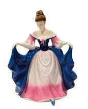 Royal Doulton Figurine England Sculpture 4720 Sara Pretty Ladies pink blue vtg - £51.76 GBP