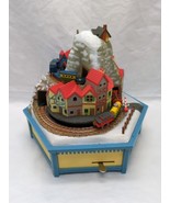 *For Repair* Enesco It&#39;s A Small World Train Village Music Box - $14.84