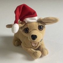 Vintage Applause Yo Quiero Taco Bell Chihuahua Dog 6” Christmas Santa Hat Plush - £5.70 GBP