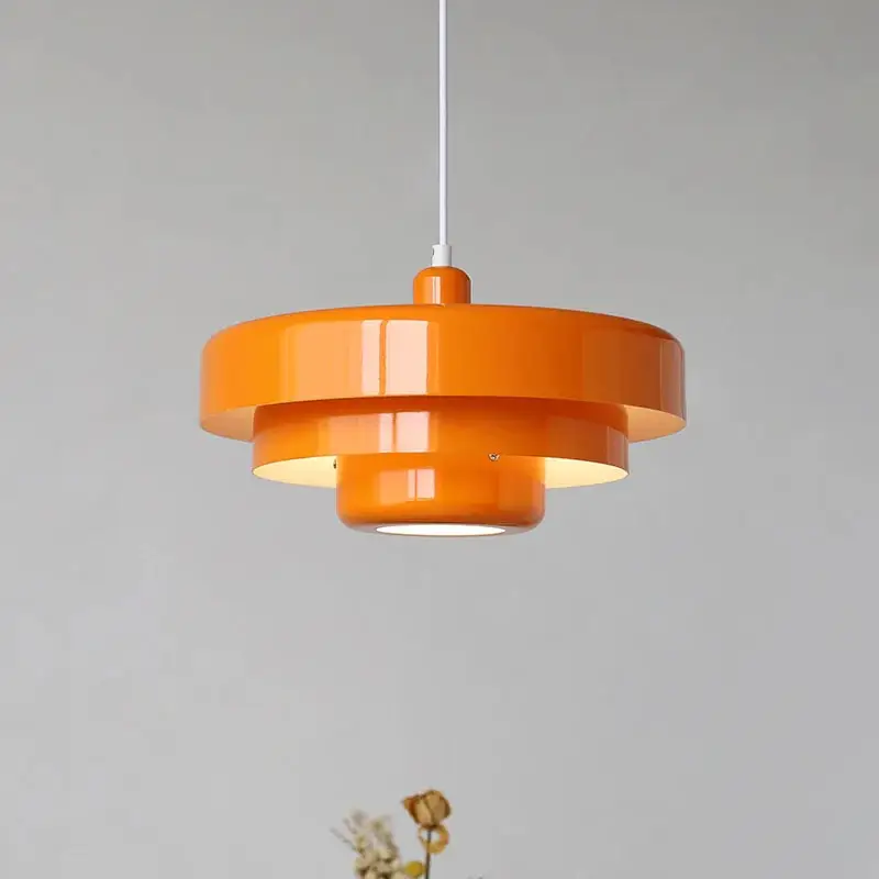 Creative Retro Orange Pendant Lamp Dining Room Restaurant Home Decor LED... - $115.90