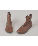 Remonte Dorndorf Leather Brown 8.5  39 Ankle Boots Booties Rubber Sole 2... - $257.73 MXN