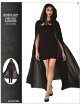 Adult Long Black Hooded Cape Halloween, Cosplay, Costumes &amp; Vampire - $14.24