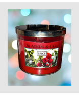 Slatkin &amp; Co. Spice 3-Wick Candle 14.5 Oz NEW - $30.21 CAD
