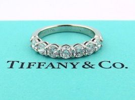 Tiffany &amp; Co. Platinum Embrace .91ct Diamond 3.5mm Shared Wedding Band R... - £4,701.45 GBP