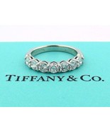 Tiffany &amp; Co. Platinum Embrace .91ct Diamond 3.5mm Shared Wedding Band R... - $8,163.50 CAD