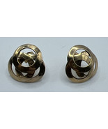 Vintage Earrings 925 STERLING SILVER Vermiel Pierced Stud Love Knot Jewelry - $33.85 CAD