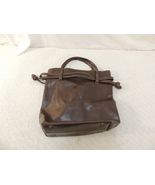 Large Brown Tote Bag Style Purse Robin Women&#39;s Drawstring Close Hand Car... - $17.64 CAD