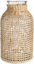 Doitool Farmhouse Flower Bud Vase, Round Decorative Flower Vase Floral C... - $707.57 MXN