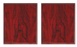 Pack of 2 Red Woodgrain Finish Blank Wood Plaque 12&quot; x 15&quot; Only $18.95 e... - £29.82 GBP