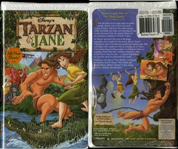 Tarzan &amp; Jane Vhs Disney Video Large Clamshell Case New Sealed - £7.88 GBP