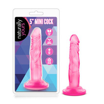 Blush Naturally Yours 5 in. Mini Cock Realistic Dildo with Suction Cup Pink - £15.10 GBP