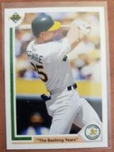 1991 Upper Deck The Bashing Years Mark McGwire Oakland Athletics A&#39;s - £1.56 GBP