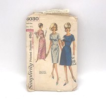 Vintage Sewing PATTERN Simplicity 6030, Misses and Womens 1965 One Piece Dress - £14.46 GBP