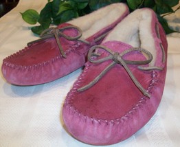 Uggs Ugg Australia Dakota Slippers Moccasins Deep Rose Pink 6 5612 READ - £39.38 GBP