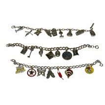 Vintage Tops Weight Loss Charms Bracelets Lot Collectible Estate Jewelry - £62.66 GBP