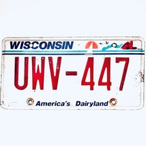  United States Wisconsin Dairyland Passenger License Plate UWV-447 - £12.31 GBP