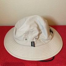 Patagonia Bucket Hat Size Large Light Gray Adjustable Wide Brim - $15.55