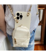 Crossbody Long Chain Coin Purse Case For iPhone Xs Max 11 12 13 14 15 16... - £30.60 GBP