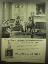 1959 House of Lords Scotch Ad - the light Scotch - £11.98 GBP