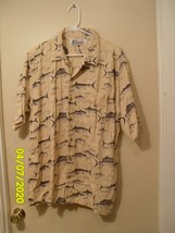 World Wide Sportsman Shirt Islamorada Florida Large Yellow Short Sleeve ... - £10.65 GBP