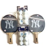 Franklin MLB New York Yankees Ping Pong Lot 2 Paddles With 12 Table Tenn... - $42.27