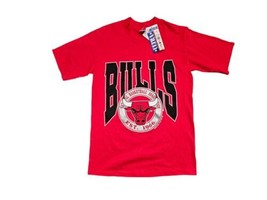 Vintage 1990s Trench Chicago Bulls Graphic t-shirt basketball Sz Small NWT USA  - £13.35 GBP