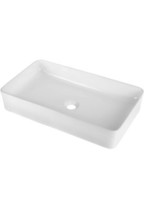 Sarlai 24&quot;x14&quot; Porcelain Ceramic Vessel Bathroom Sink White Vanity - £71.38 GBP