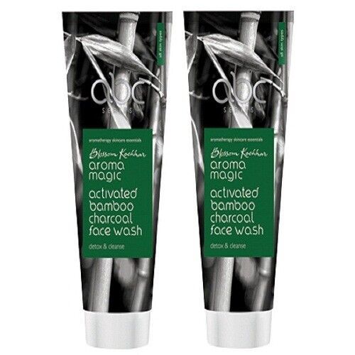 Aroma Magic Activated Bamboo Charcoal Face Wash, 100ml (pack of 2) free shipping - $31.38