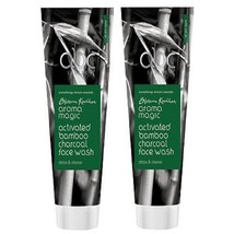 Aroma Magic Activated Bamboo Charcoal Face Wash, 100ml (pack of 2) free ... - $31.38