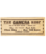 1957 The Camera Shop Retail Store Advertisement Virginia City Nevada DWX10A - €17,04 EUR
