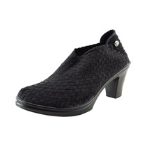 Bernie Mev Size 39 M Almond Toe Black Low Cut Boots Fabric Boots - £22.09 GBP