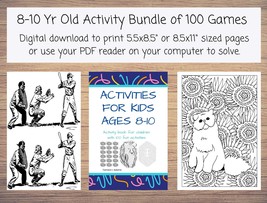 100 Activities Kids Age 8-10: Coloring, Hidden Image, Math Game, Maze, A... - £3.98 GBP