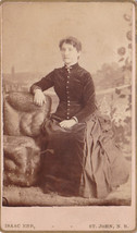 Emma Lozetta Sherwood Keast, Cornelius wife CDV Photo - St. John, NB, Canada - £13.98 GBP